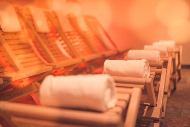 Ruhebereich im Saunabereich des Aparthotel die Barbara in Schladming