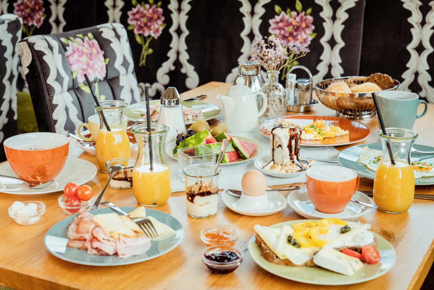 Vielfältiges Frühstückim Hotel die Barbara