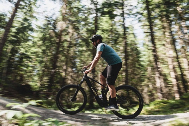 Biker on a biketrail in Schladming-Dachstein