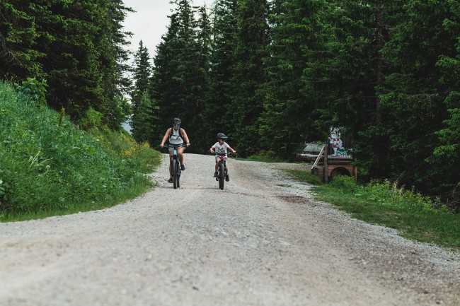 Radfahrer auf der Planai