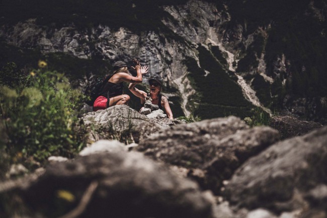 Klettern in der Silberkarklamm
