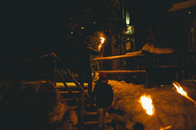 Fackelwanderung zur Sondlalm - Winterwanderweg Rohrmoos Untertal