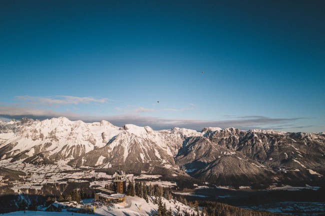 Winterliche Landschaft auf der Planai