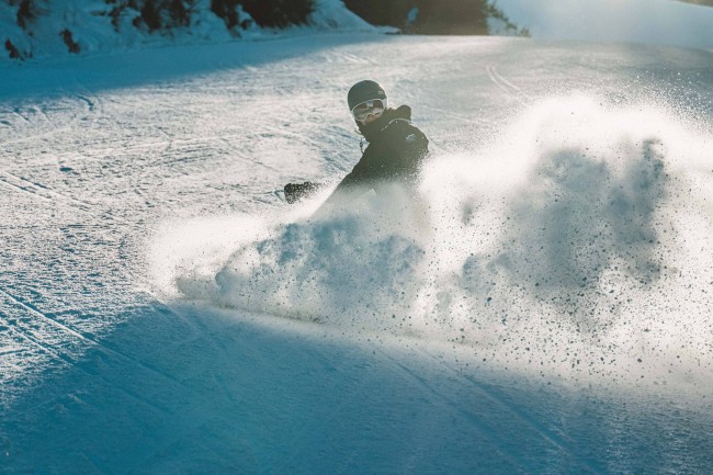 Skifahrer auf der Planai