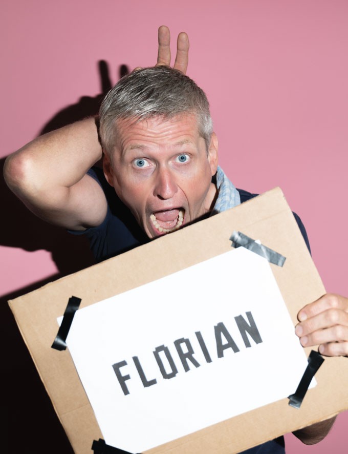 Florian mit Grimasse