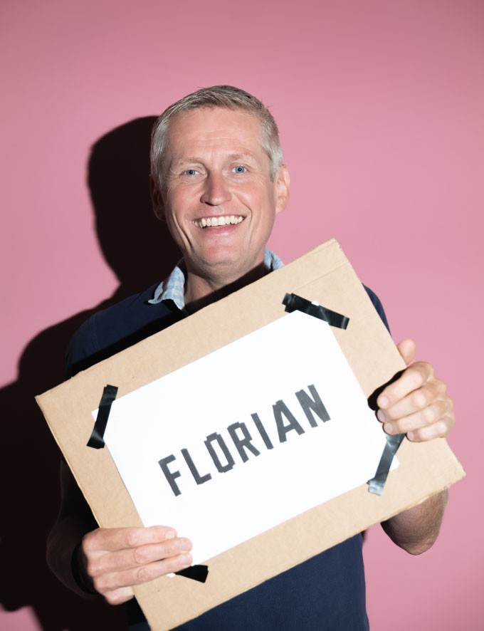 Florian mit Lächeln