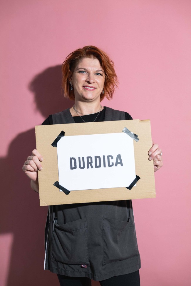 Durdica mit Lächeln