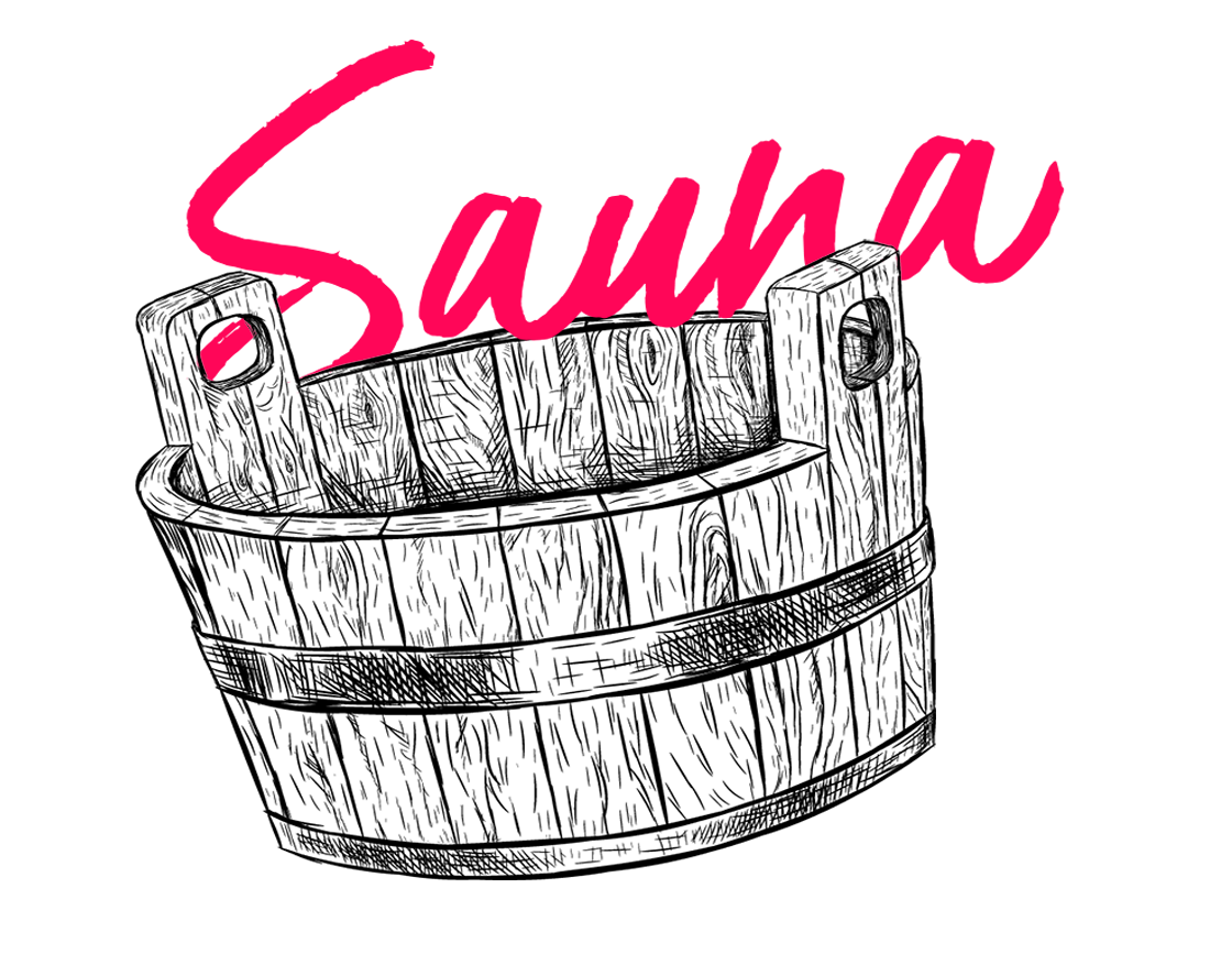 eichnung Saunaaufguss Kübel